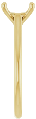 Sužadėtuvių Žiedas „Solitaire“ 585 Geltonojo Aukso Oval 9mm x 7mm (4)