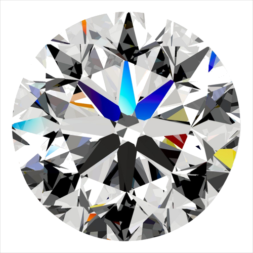 0.44 carat I-VS2 Very Good cut Natūralus Round Deimantas (1)