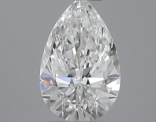 0.52 carat F-VVS1 Natūralus Pear Deimantas (1)