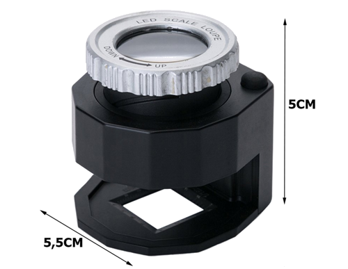 Didinamasis stiklas su LED UV apšvietimu ir perforacija 30x (3)