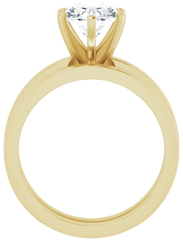 Sužadėtuvių Žiedas „Solitaire“ 585 Geltonojo Aukso Oval 9mm x 7mm (7)