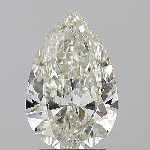 2.01 carat K-SI2 Natūralus Pear Deimantas (1)