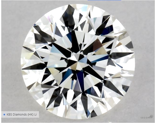 0.55 carat I-VVS1 Excellent cut Natūralus Round Deimantas (1)