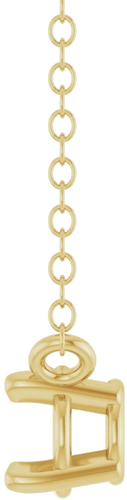 Pakabukas „Solitaire“ 14k yellow gold Round 4mm (3)