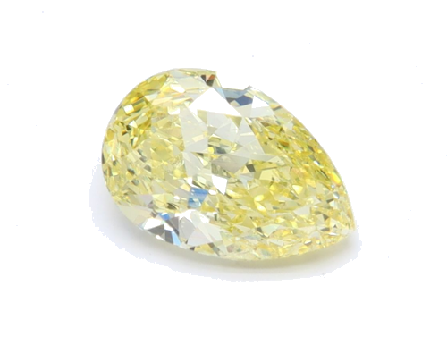 1.16 carat Fancy Yellow-SI2 Natūralus Pear Deimantas (1)