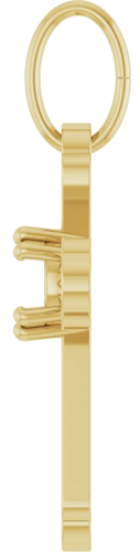 Pakabukas „Accented Cross“ 14k yellow gold Round 4.2mm (3)