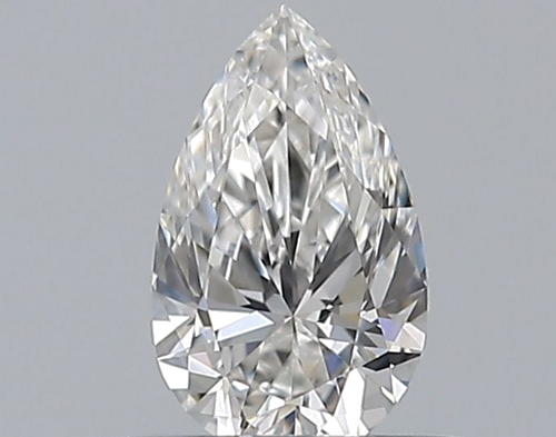 0.33 carat F-VVS2 Natūralus Pear Deimantas (1)