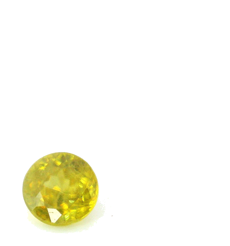 0.57 carat YELLOW Round Sphene (1)