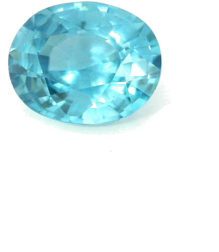 4.63 carat BLUE Oval Zircon (1)