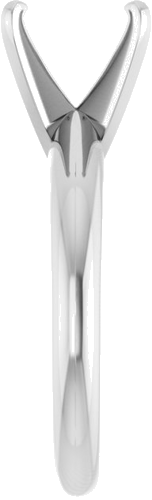 Sužadėtuvių Žiedas „Light Solitaire“ 585 Baltojo Aukso Square 7mm (4)