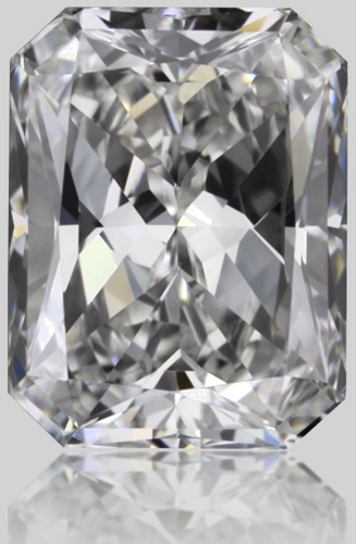 0.51 carat E-VS1 Natūralus Radiant Deimantas (1)