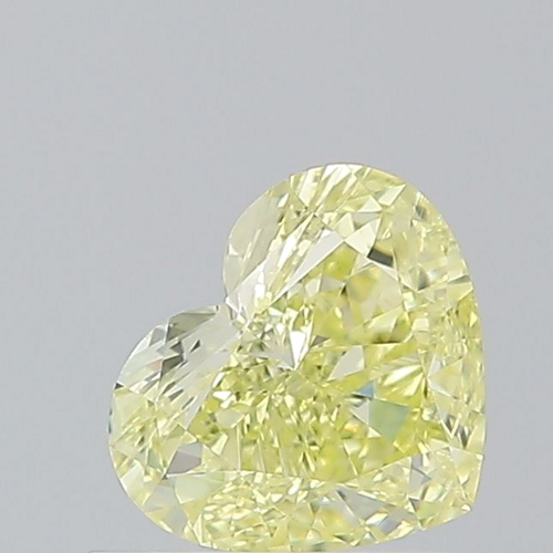 1.0 carat Fancy Yellow-VS2 Natūralus Heart Deimantas (1)
