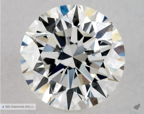 0.55 carat G-VVS2 Excellent cut Natūralus Round Deimantas (1)
