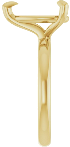 Sužadėtuvių Žiedas „Solitaire“ 10k yellow gold Pear 12mm x 8mm (4)