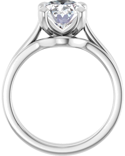 Sužadėtuvių Žiedas 950 Platinos Oval 10mm x 8mm (7)