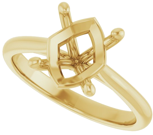 Sužadėtuvių Žiedas „Solitaire“ 10k yellow gold Oval 10mm x 8mm (5)