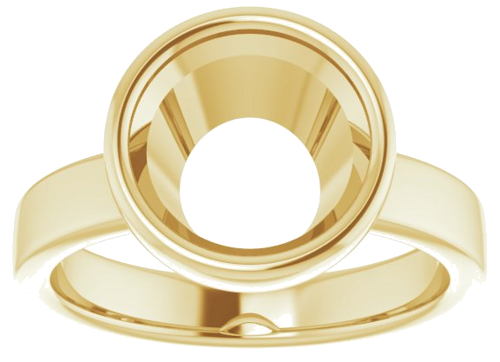 Sužadėtuvių Žiedas „Bezel-Set Solitaire“ 14k yellow gold Round 9.4mm (3)