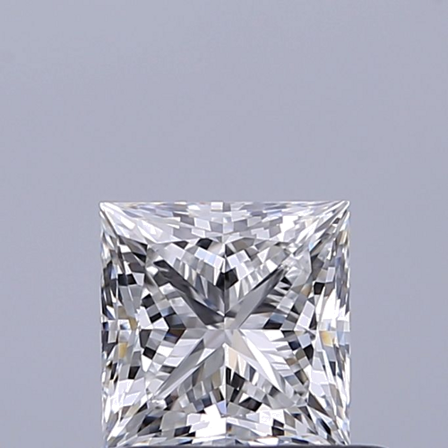 0.6 carat E-IF Natūralus Princess Deimantas (1)