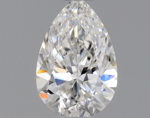 0.32 carat F-VVS2 Natūralus Pear Deimantas (1)