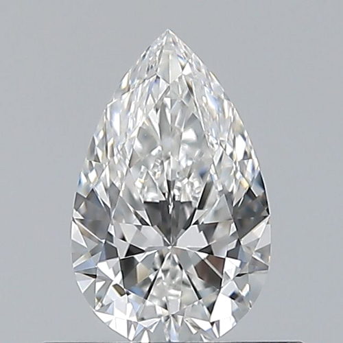 0.5 carat F-IF Natūralus Pear Deimantas (1)