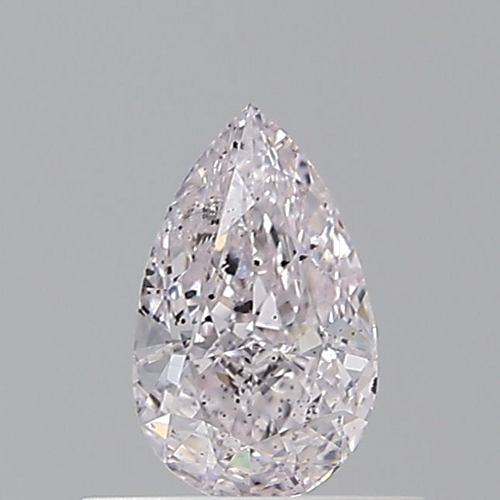 0.5 carat Very Light Pink-SI2 Natūralus Pear Deimantas (1)