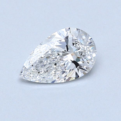 0.5 carat D-SI1 Natūralus Pear Deimantas (1)