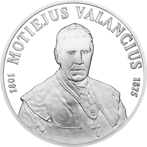 2001 Valančius 50 litu sudraba monēta PF 69 ULTRA CAMEO (3)