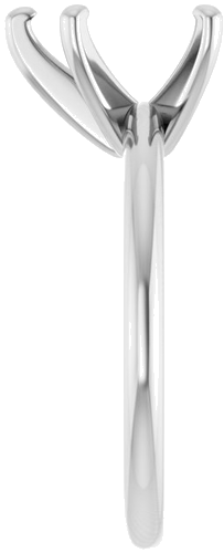 14K White  10x7 mm Pear Solitaire Engagement Ring Mounting (4)