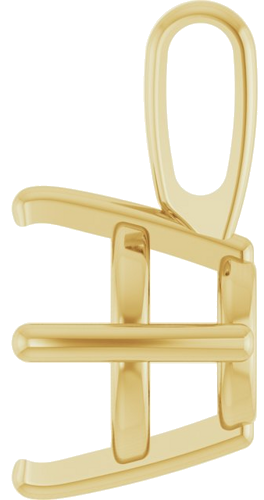 Pakabukas „Solitaire“ 14k yellow gold Round 7mm (3)