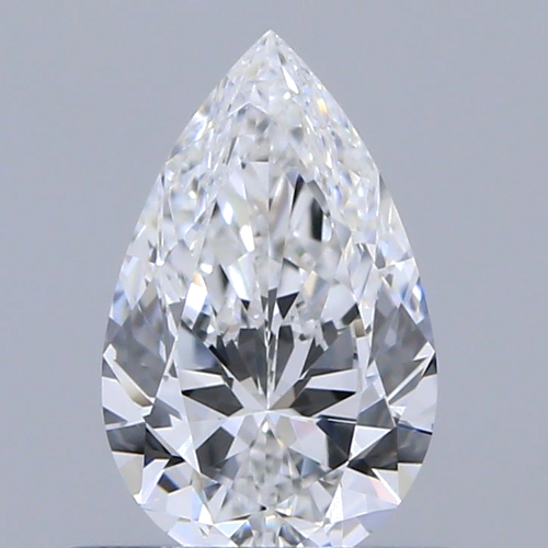 0.53 carat E-VVS1 Natūralus Pear Deimantas (1)