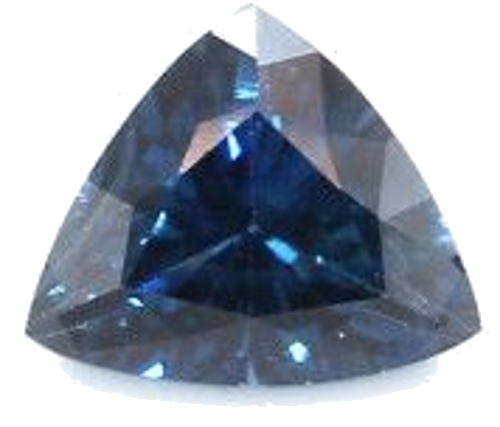 0.53 carat BLUE BRILLIANTSTEP cut Triangular Safyras (1)
