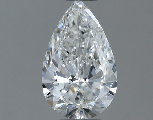 0.52 carat F-VS2 Natūralus Pear Deimantas (1)