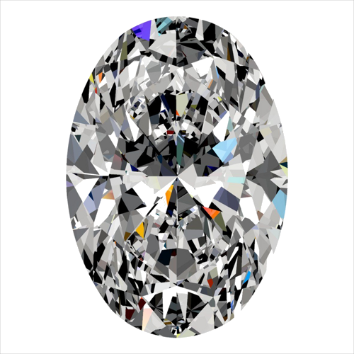 0.55 carat G-VVS2 Natūralus Oval Deimantas (1)