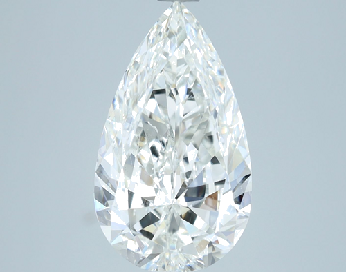 3.01 carat H-SI1 Natūralus Pear Deimantas (1)