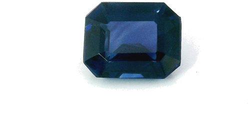 0.69 carat BLUE STEP cut Octagonal Safyras (1)