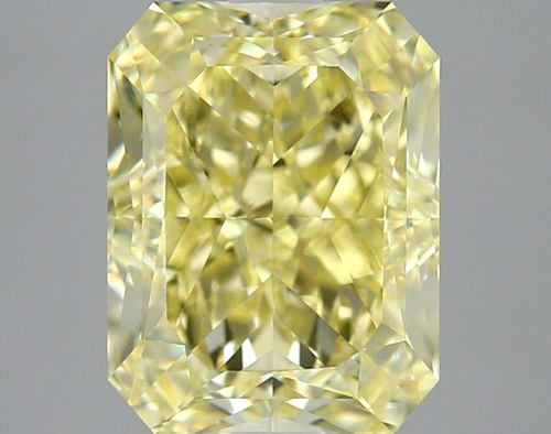 3.01 carat Fancy Yellow-VVS2 Natūralus Radiant Deimantas (1)