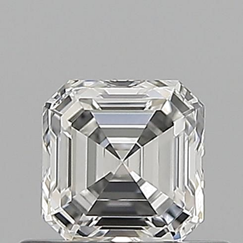 0.51 carat F-VVS2 Natūralus Asscher Deimantas (1)