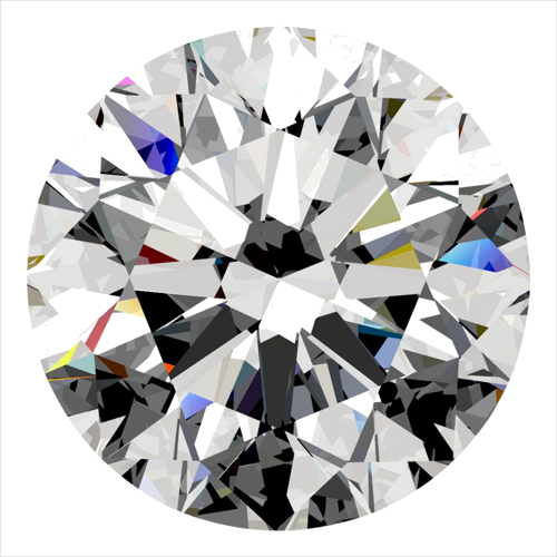 0.51 carat G-VVS2 Excellent cut Natūralus Round Deimantas (1)