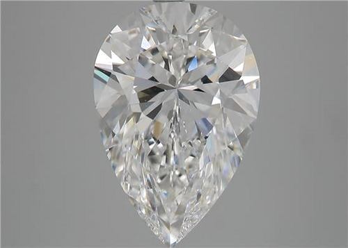 5.01 carat F-IF Natūralus Pear Deimantas (1)