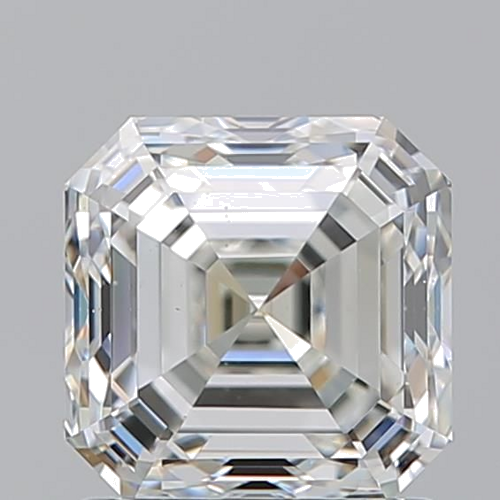 1.52 carat I-SI1 Natūralus Asscher Deimantas (1)