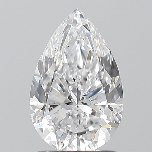 1.5 carat D-SI2 Natūralus Pear Deimantas (1)