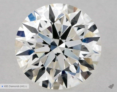 0.51 carat H-VVS2 Excellent cut Natūralus Round Deimantas (1)
