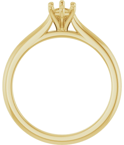 Sužadėtuvių Žiedas „Accented“ 14k yellow gold Marquise 8mm x 4mm (2)