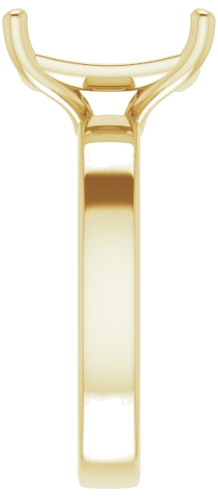 Sužadėtuvių Žiedas „Solitaire“ 585 Geltonojo Aukso Emerald 11mm x 9mm (4)