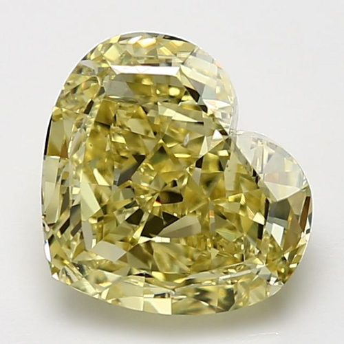4.01 carat Fancy Intense  Yellow-SI1 Natūralus Heart Deimantas (1)