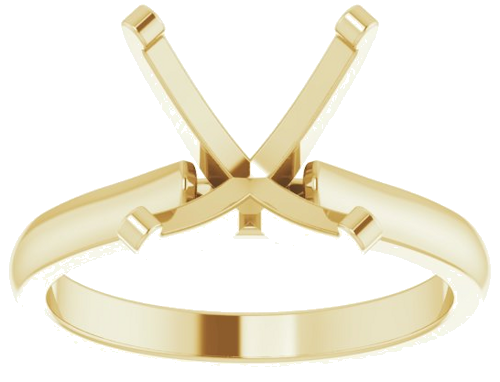 Sužadėtuvių Žiedas „Solitaire“ 14k yellow gold Round 10.5mm (3)