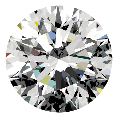 0.52 carat I-VS2 Excellent cut Natūralus Round Deimantas (1)