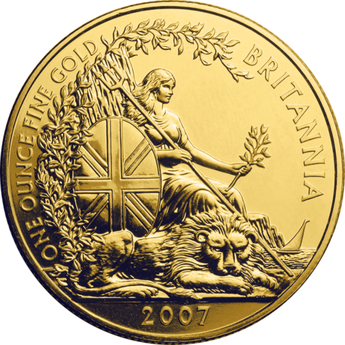 1 oz Британия 2007 Великобритания 100 фунтов золотая монета (1)