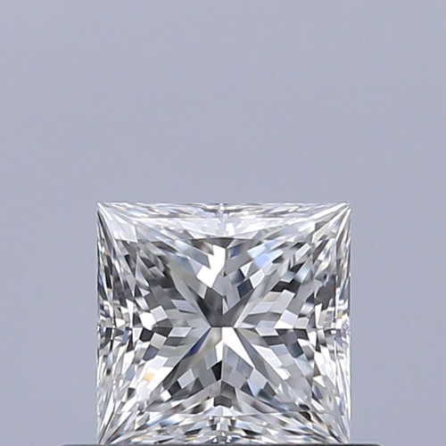 0.51 carat E-VVS2 Natūralus Princess Deimantas (1)