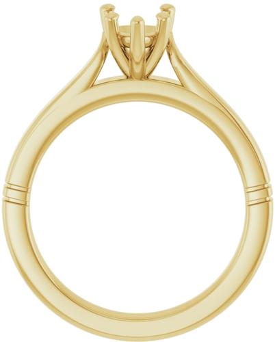 Sužadėtuvių Žiedas „Solitaire“ 10k yellow gold Pear 8mm x 6mm (2)